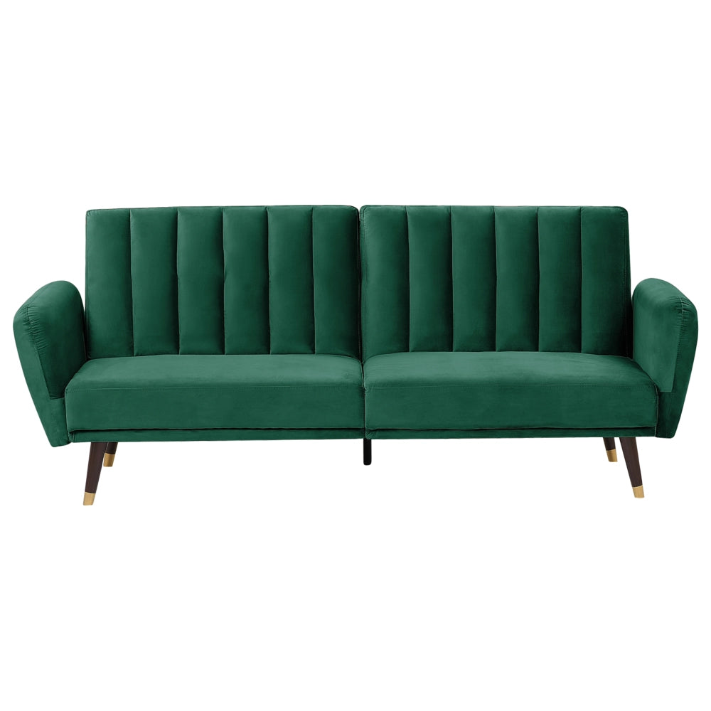 Divano Letto Verde Letto Trasformabile In Velluto Tappezzeria Elegante Glam Moderno Soggiorno Camera Da Letto