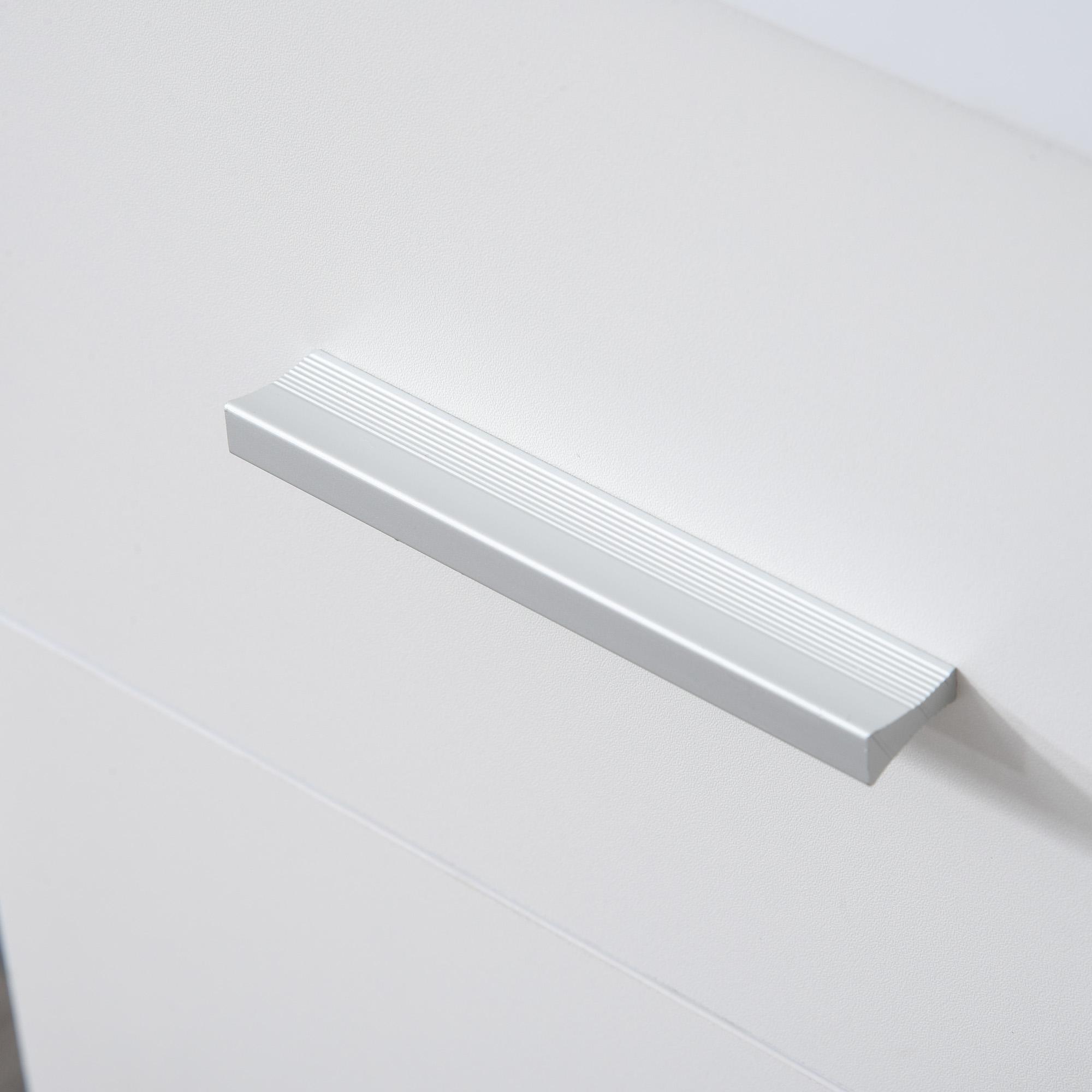 Scrivania da Ufficio ad Angolo Porta PC 114x120x74,6 cm in Legno  Bianca