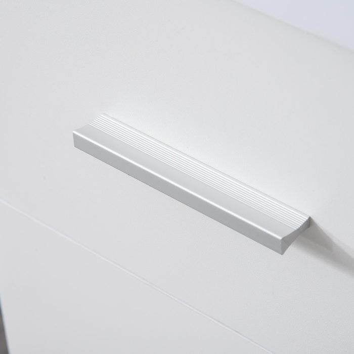 Scrivania da Ufficio ad Angolo Porta PC 114x120x74,6 cm in Legno  Bianca