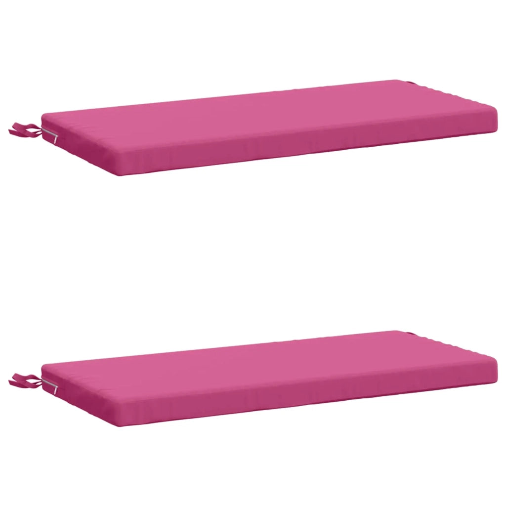 Cuscini per Panchina a 2 Pezzi SOEST 2 pz 100% Poliestere Rosa 948665