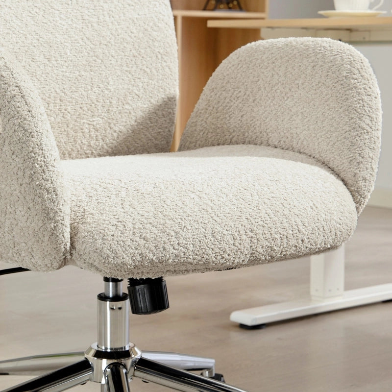 Sedia da ufficio ergonomica con poggiatesta regolabile funzione oscillante e rivestimento in poliestere grigio chiaro