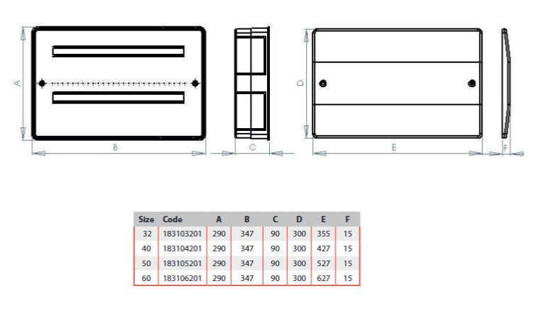 CASSETTA per COLLETTORI con SUPPORTO incluso 427x290x90