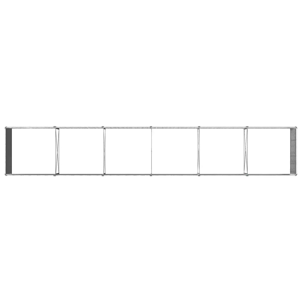 Letto rialzato da giardino Argento 480 x 80 x 55 cm 8006445