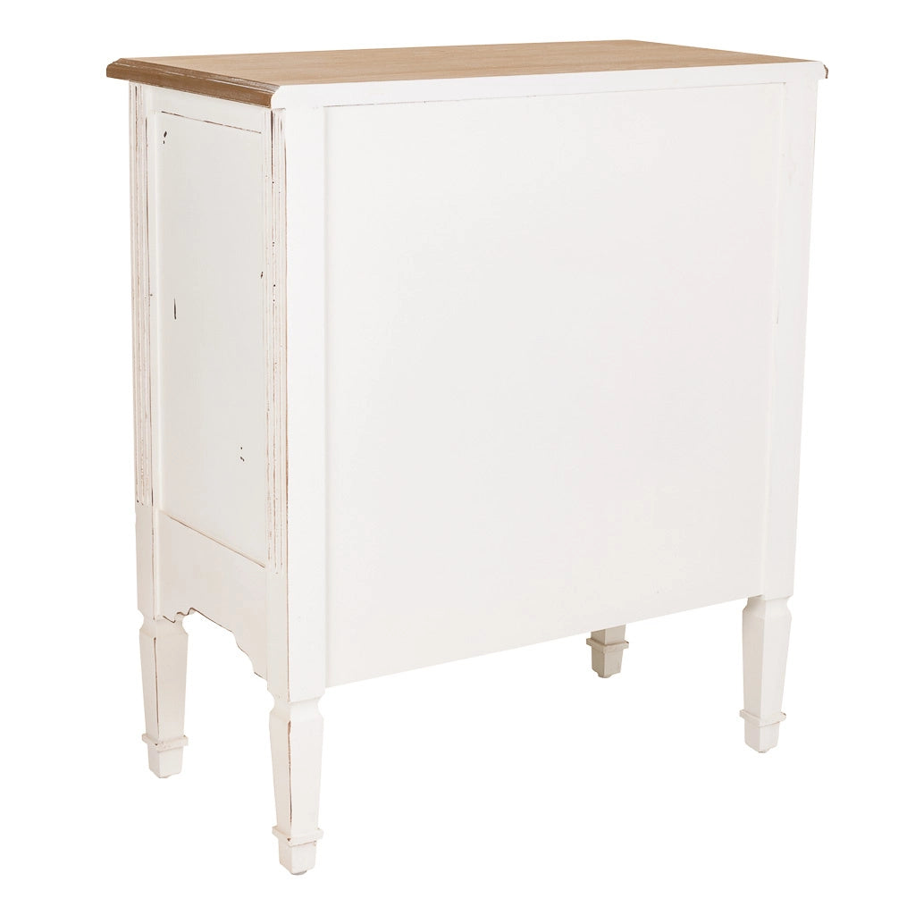 Mobile da ingresso in legno bianco 70x36x80h