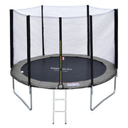 Premium Pack Trampolino 305cm reversibile grigio/rosa ADELAÏDE + rete, scala, copertura e kit di ancoraggio