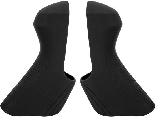 Manubrio di comfort per bicicletta con copertura in silicone - cambio a 3 velocità - design ergonomico - adatto per R7000/R8000 - leva del cambio
