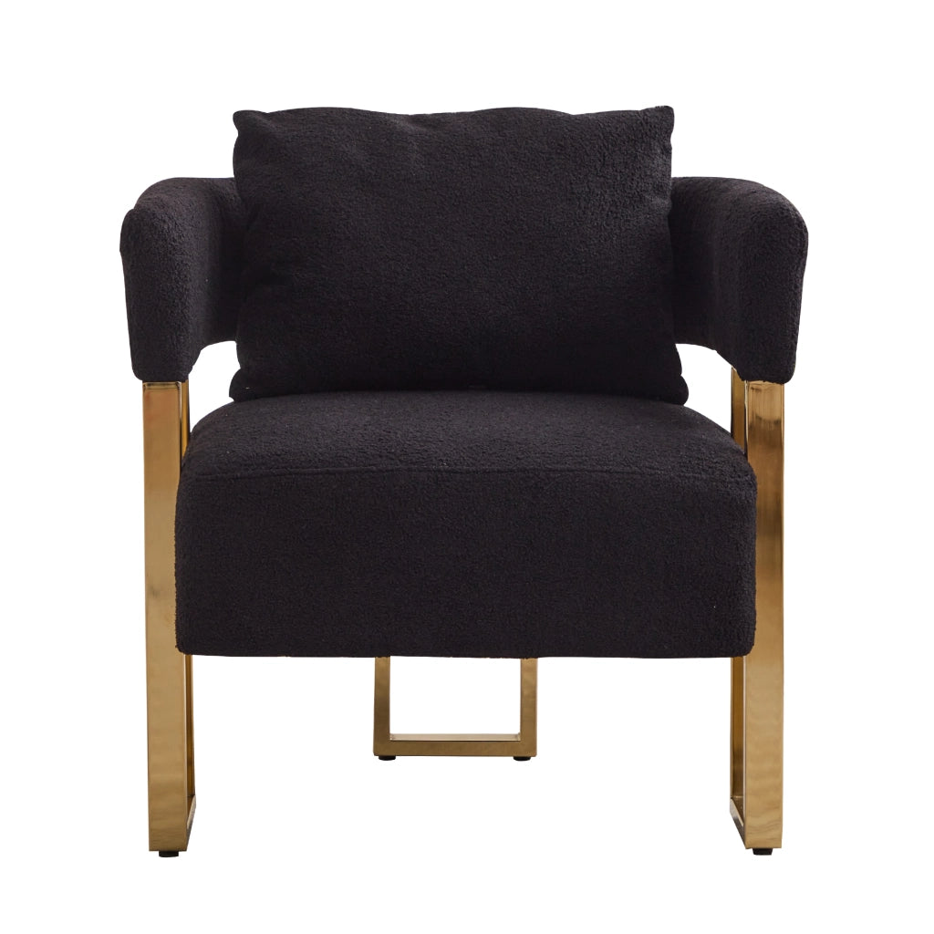 POLTRONA monoseater per soggiorno, balcone o camera, velluto nero