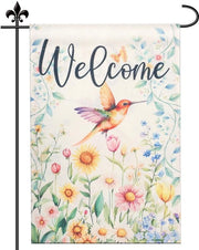 Tenda da giardino 30x45cm - Bicolor - Welcome - Multicolore - Juta - Resistente al tempo - Tenda da giardino multifunzione