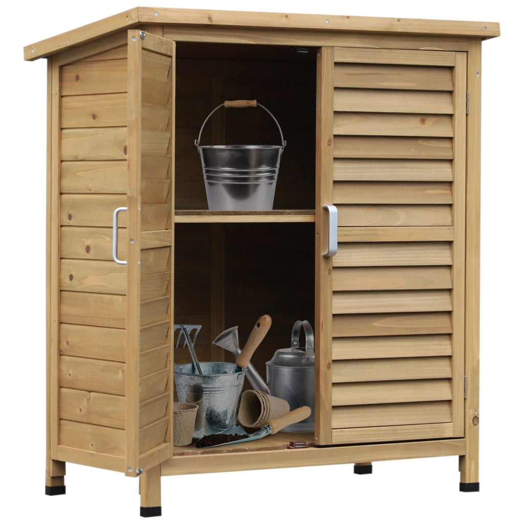 Casetta da Giardino in Legno di Abete ¨C zephmum ¨C Grigio 87x46.5x96.5 cm