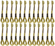 Borduurgaren 24 Stuks - Glanzante Poliestere - Solido e Duraturo - Adatto per la Sartoria e il Pizzo - Idoneo per Scuole di Cucito - Filo di Lavorazione in Metallo - Filo per Sartoria