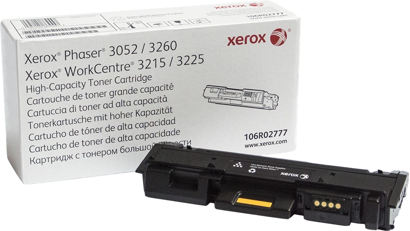 Xerox Cartuccia toner Nero a Alta capacità da 3000 Pagine per Phaser® 3052/3260, WorkCentre® 3215/3225 (106R02777)