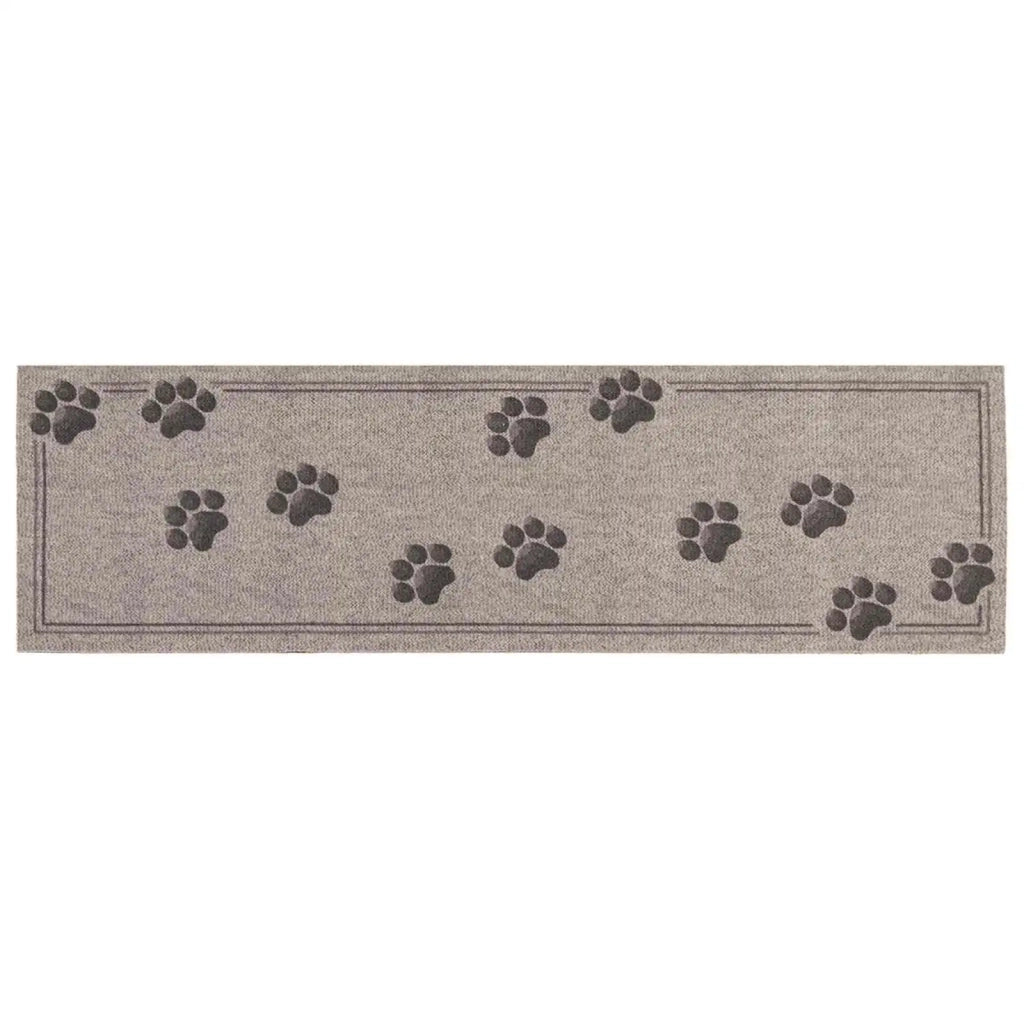 Tappeto da Cucina Zampe grigie 180 x 60 cm 100% Poliammide 42045738