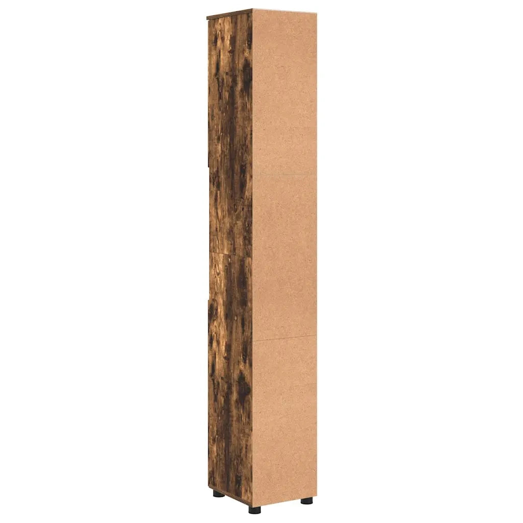 Mobile da Bagno con archiviazione Rovere fumé 30 x 35 x 192 cm