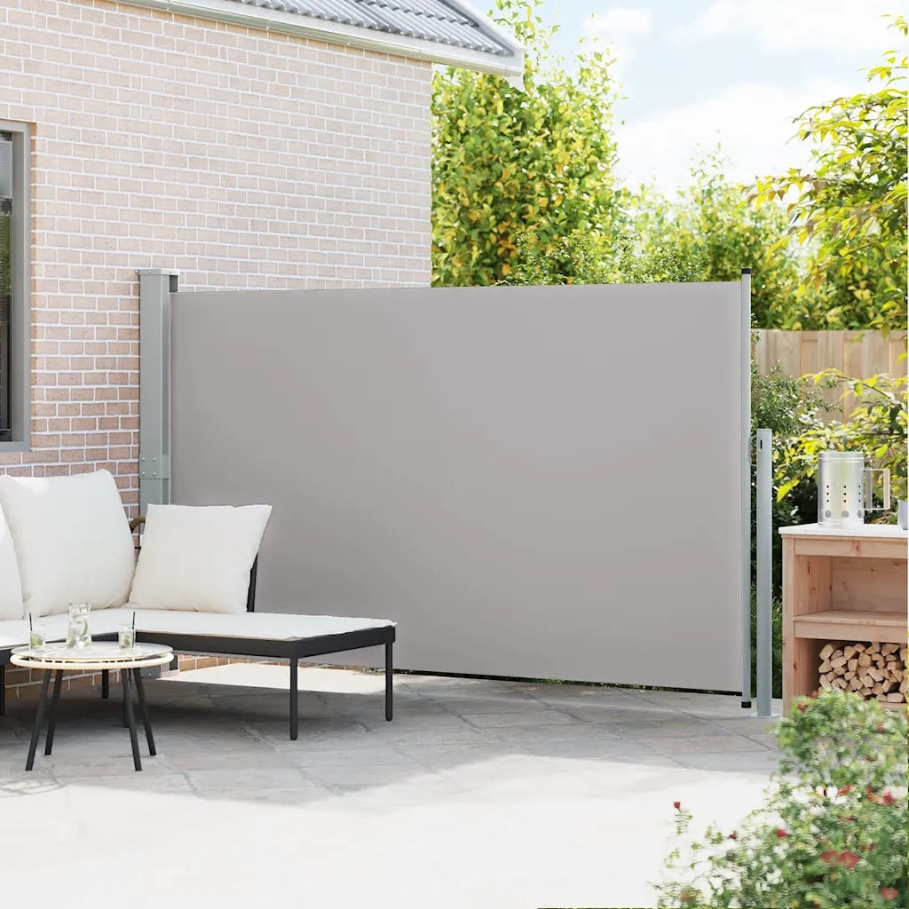 Tenda da Sole | Tenda laterale Retrattile per Patio 170x300 cm Grigio