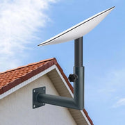Supporto per piatto satellitare per disco Starlink - Sostegno verticale per lungo muro esterno - Compatibile con Disco Starlink V2