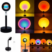 Trade Shop - Lampada Creazione Atmosfera Illuminazione Rotabile 180° Effetto Tramonto -