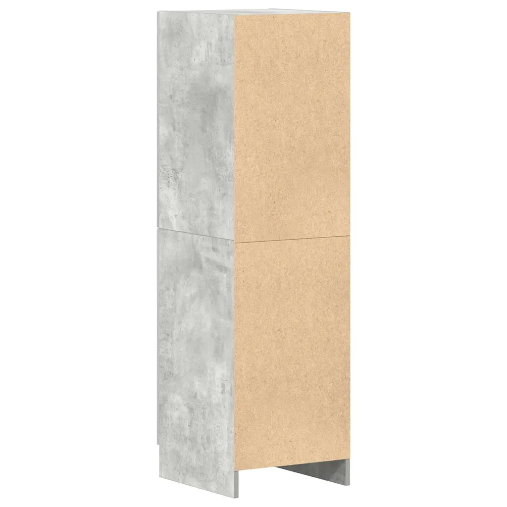 Mobile da cucina multifunzionale pratico contenitore 38 x 41,5 x 131,5 cm legno grigio cemento 02_0051305