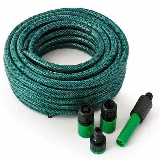 Slang per il giardino 50 metri - Tubo di gomma PVC flessibile - Leggero e duraturo - Senza perdite - Senza pieghe - Resistente all'UV e al freddo - Slang idraulico