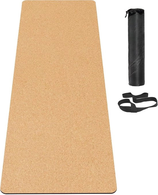 Mat di allenamento pieghevole - antiscivolo, 5 mm, yoga e pilates - 1 pezzo - gomma e TPE - 182 x 61 cm