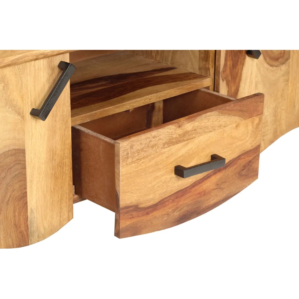 Mobile Porta TV 115x30x42 cm in Legno Massello 287337