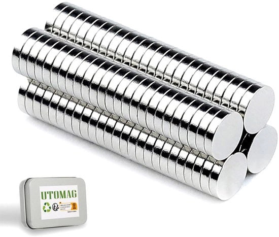 50 pezzi di magneti neodymium forti 8 x 1 mm, magneti mini rotondi permanenti extra forti per frigorifero, lavagna magnetica, lavagna bianca, foto, bacheca, ufficio, scuola, cucina