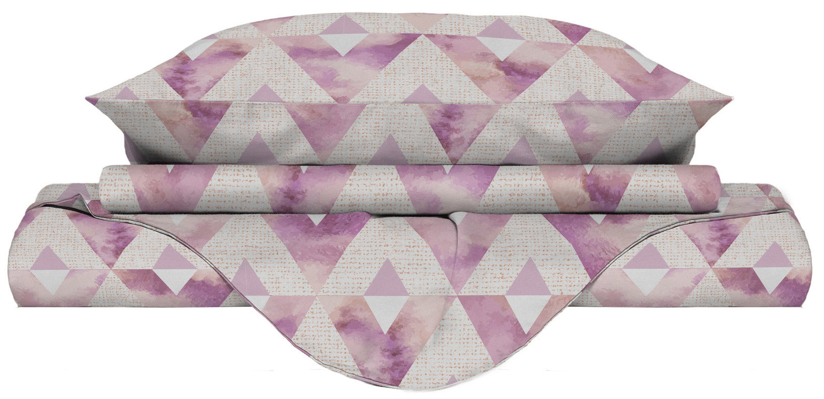 Copripiumino Matrimonale con Federe Stampato in Microfibra Kinki