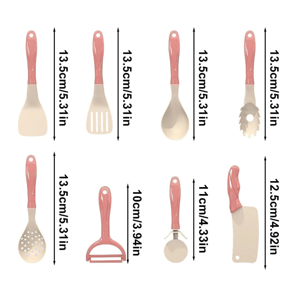 Set cucina giocattolo da 28 pezzi con utensili e alimenti simulati