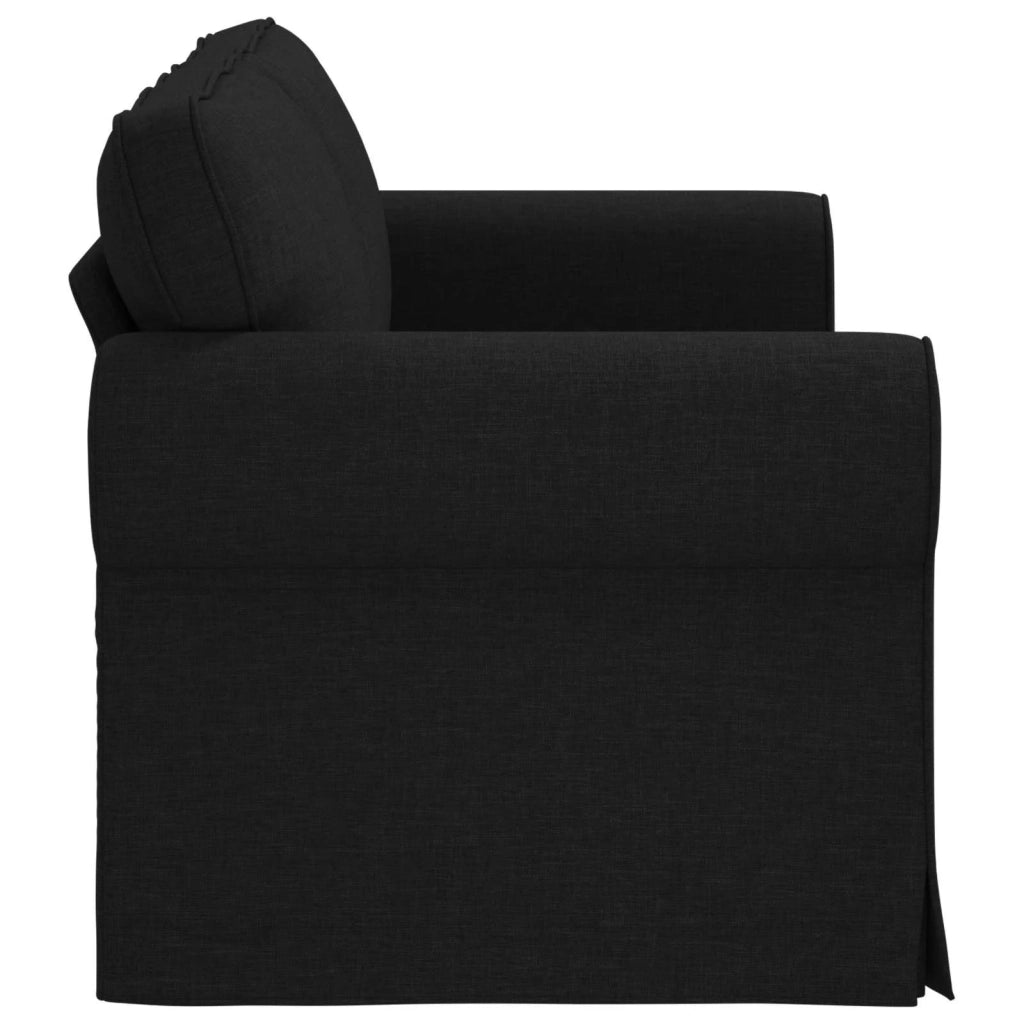 Divano Nero 175 x 82 x 80 cm Tessuto