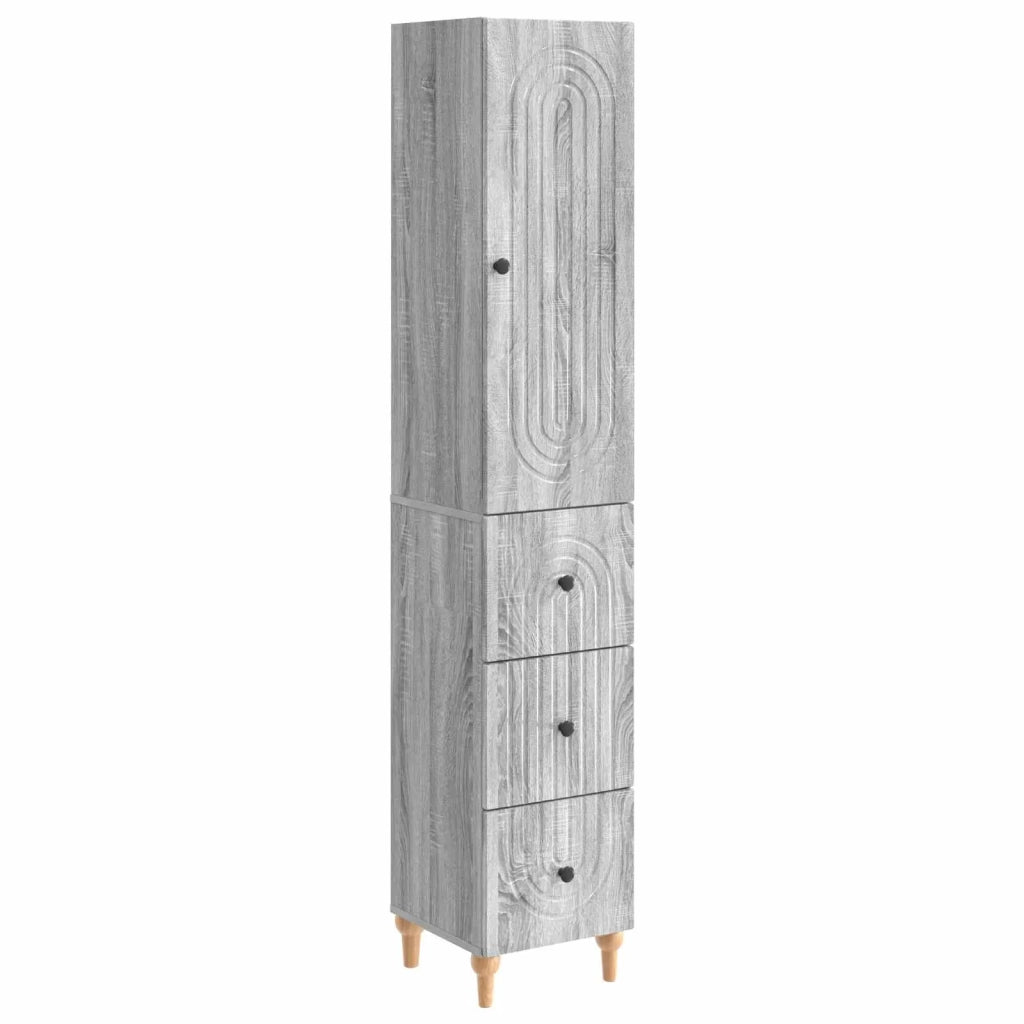 Set di armadi 2 pcs 33 x 34,5 x 90 cm Legno ingegnerizzato