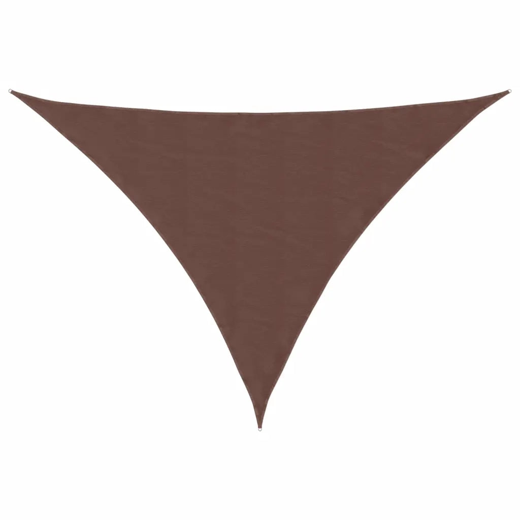Parasole a vela | Telo Ombra | Vela da ombra Oxford Triangolare 3x4x5 m Marrone