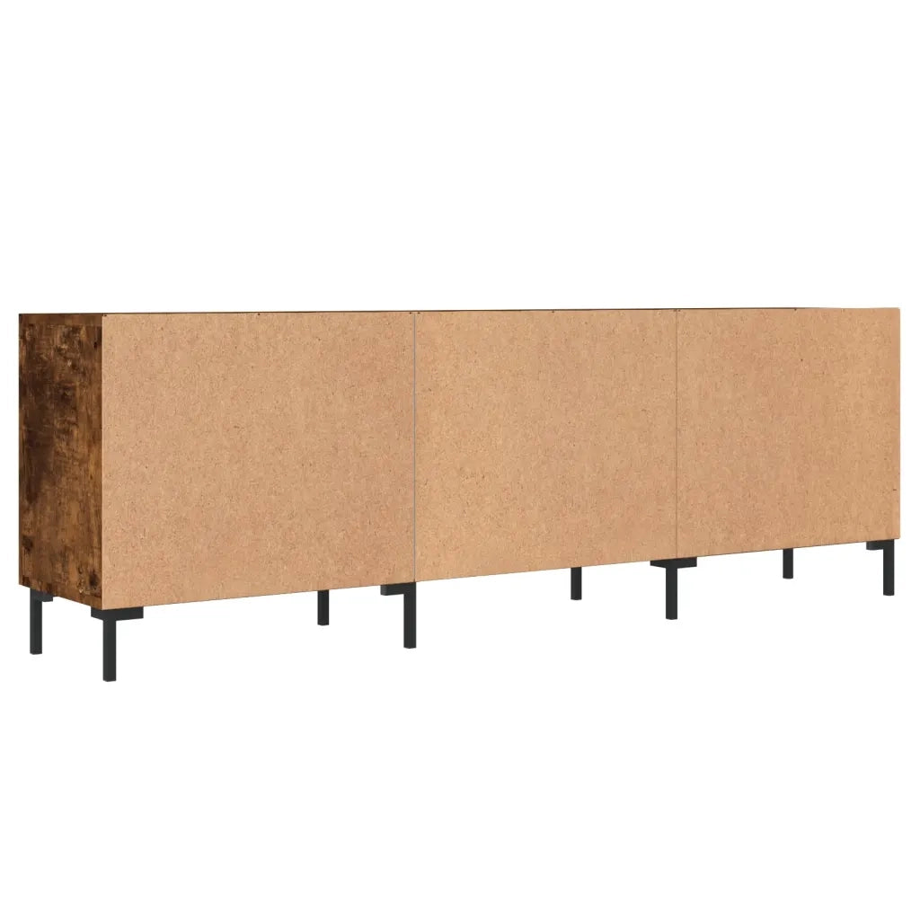 Mobile Porta TV Rovere Fumo 150x30x50 cm in Legno Multistrato 829105