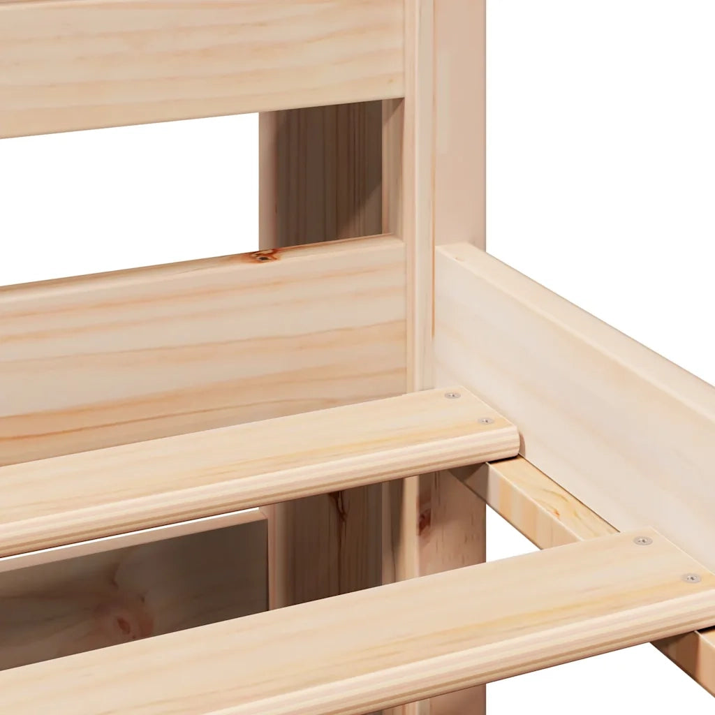 vidaXL Letto Libreria senza Materasso 140x190 cm in Legno di Pino