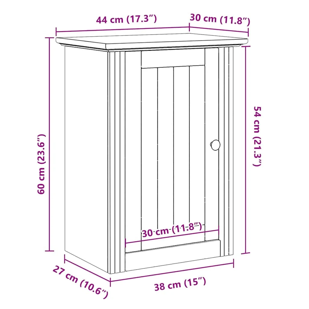 Mobiletto da bagno moderno pratico contenitore 44 x 30 x 60 cm legno di pino bianco 02_0057674
