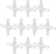 Connettori di aspirazione in plastica per tubi in PVC 4 mm con valvole di ritorno, 10 pz.