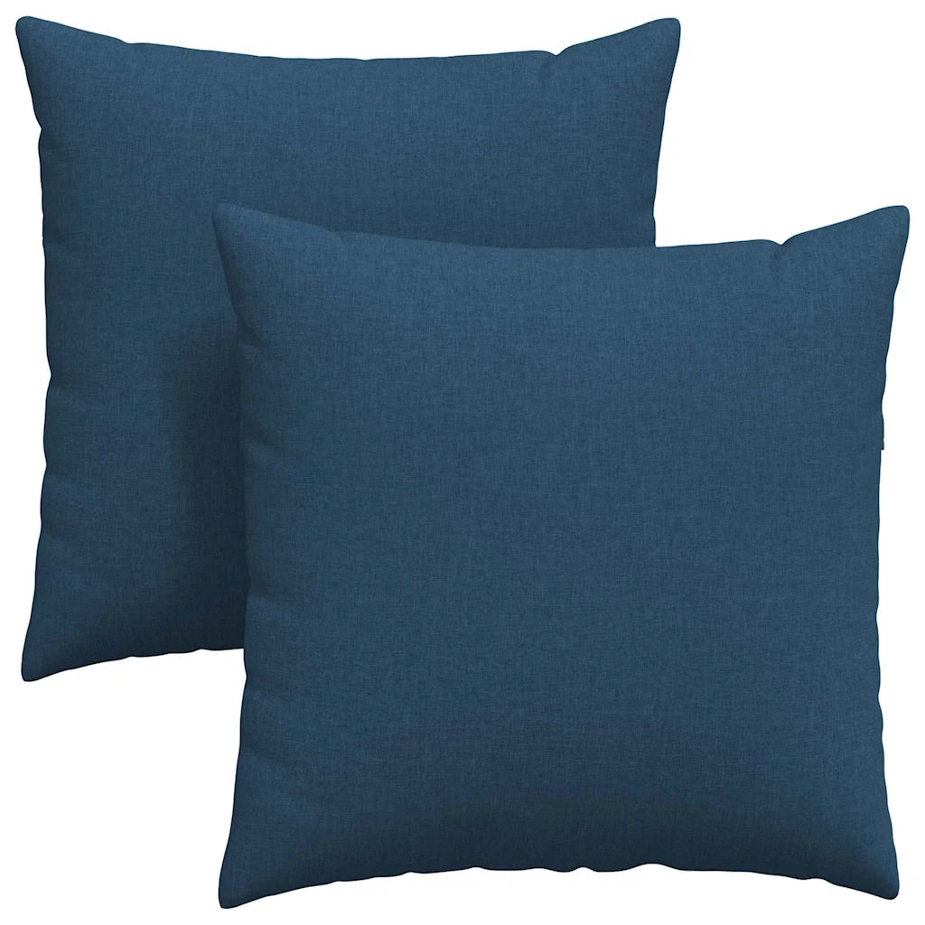 Cuscini da Divano 2 pz-Set di 2 Cuscini per Sofa Blu 60 x 60 cm Tessuto