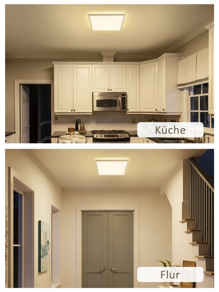 ZMH Lampada da Soffitto LED con Sensore di Movimento 18W 29cm Piatta 4000K Radar per Corridoio Scala