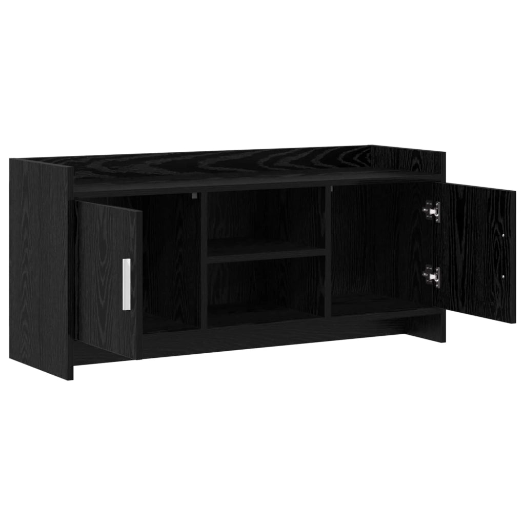 Mobile TV 102 x 33 x 47 cm Rovere Nero Legno ingegnerizzato 8011164