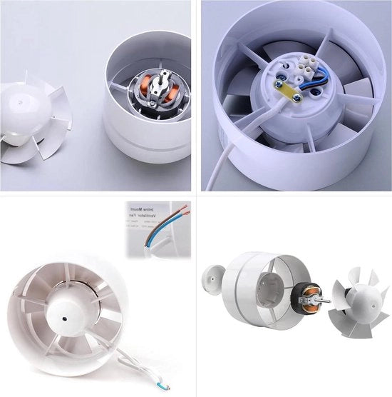 Ventilatore a soffitto economico 125 mm 16 W/240 m³ Axiale in linea - per bagno e cucina