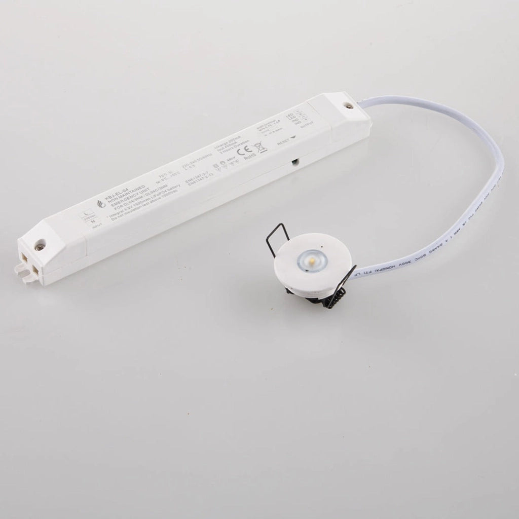 INCASSO LED HELP BIANCO 1,2W 130LM 4000K BATTERIA DI EMERGENZA 3H 3,7X3,7X2,6CM