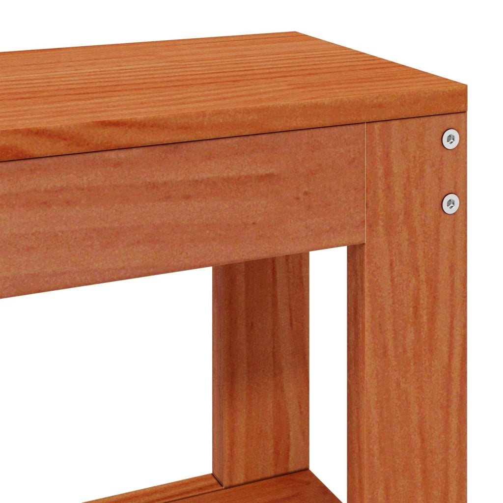 Struttura del letto Marrone cerato Legno di Pino Massello