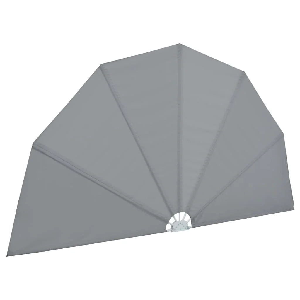 Tenda da sole laterale retrattile/schermo privacy per patio giardino terrazza balcone 200 cm grigio 02_0007071