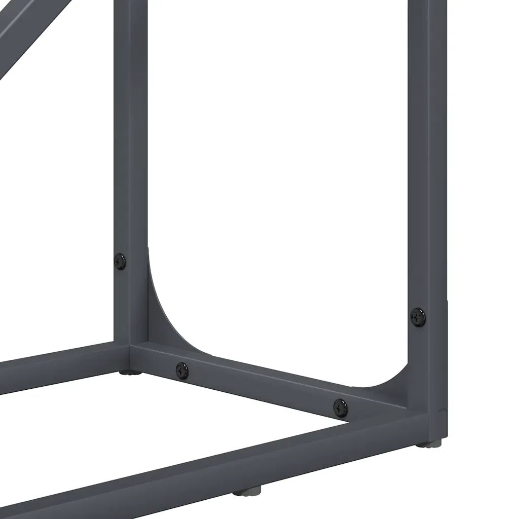 Rastrelliera per Legna da Ardere Antracite 40x25x100 cm 864333