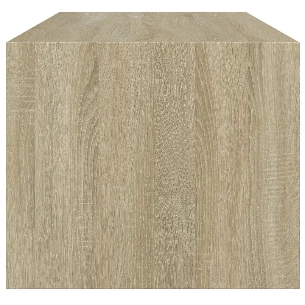 Tavolino da Salotto con Ante in Vetro Rovere Sonoma 102x50x42cm 836415