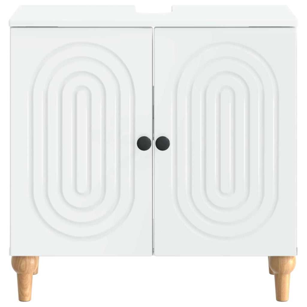 Armadio per Lavabo da Bagno ALKMAAR Bianco 59,5 x 31,5 x 59 cm 896125