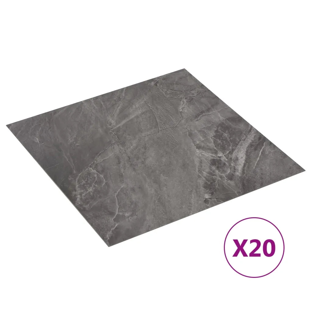 Listoni Pavimenti Adesivi 20 pz in PVC 1,86 mÂ² Marmo Nero cod mxl 53125