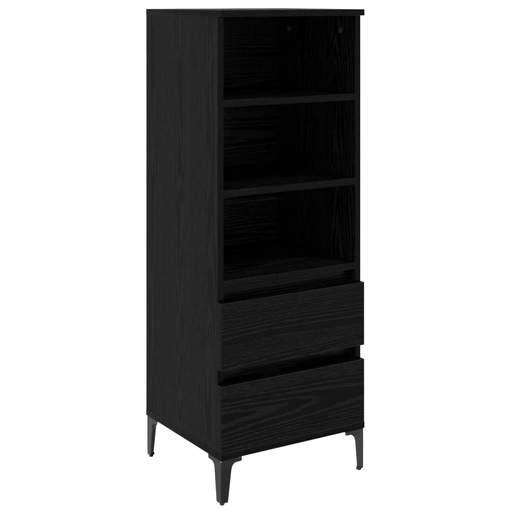 Credenza Rovere Nero 40 x 36 x 110 cm Legno ingegnerizzato 8009875