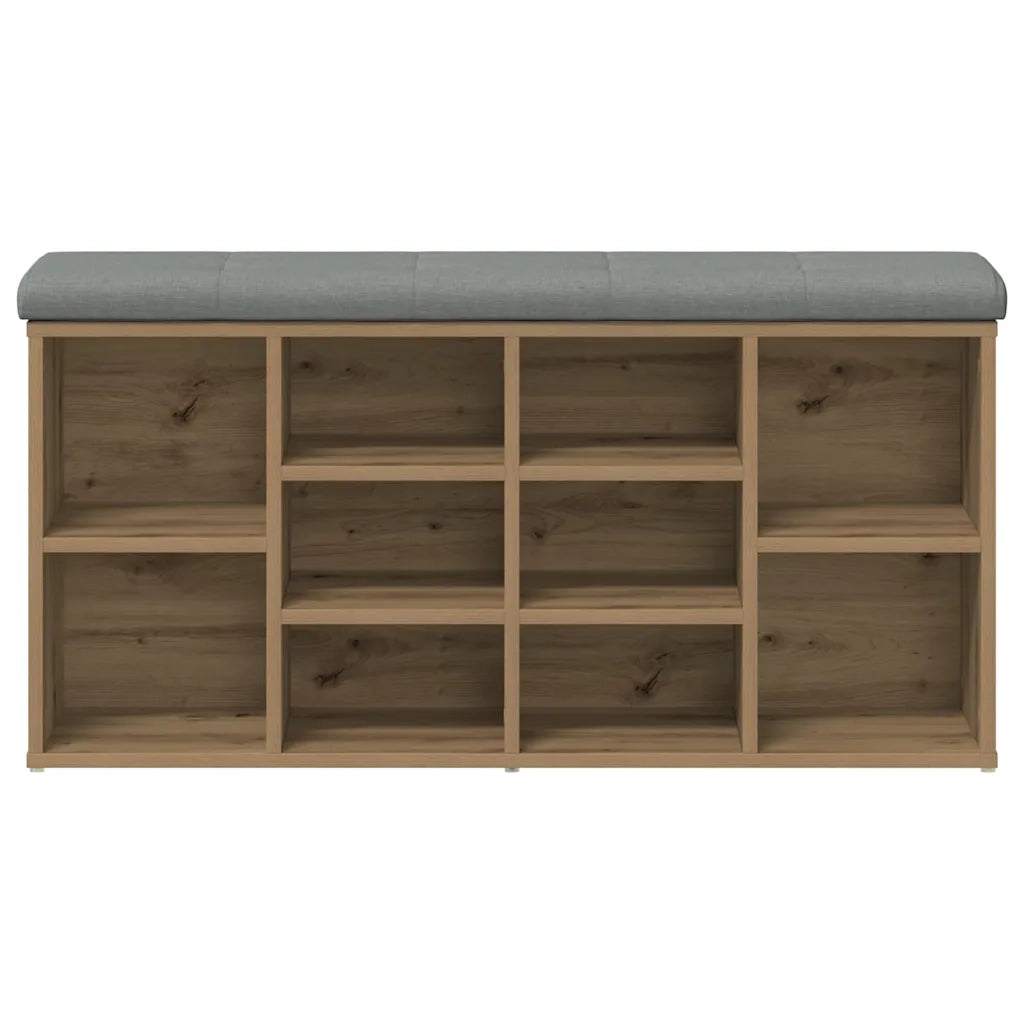 Panca Porta Scarpe Rovere Artigianale 102x32x50 cm Truciolato 857626