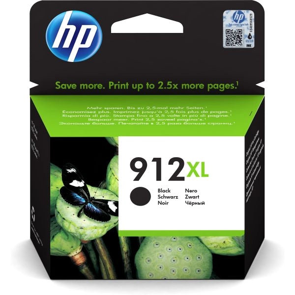 Hp cartuccia di inchiostro nero originale 912xl ad alta capacità - 3YL84AE