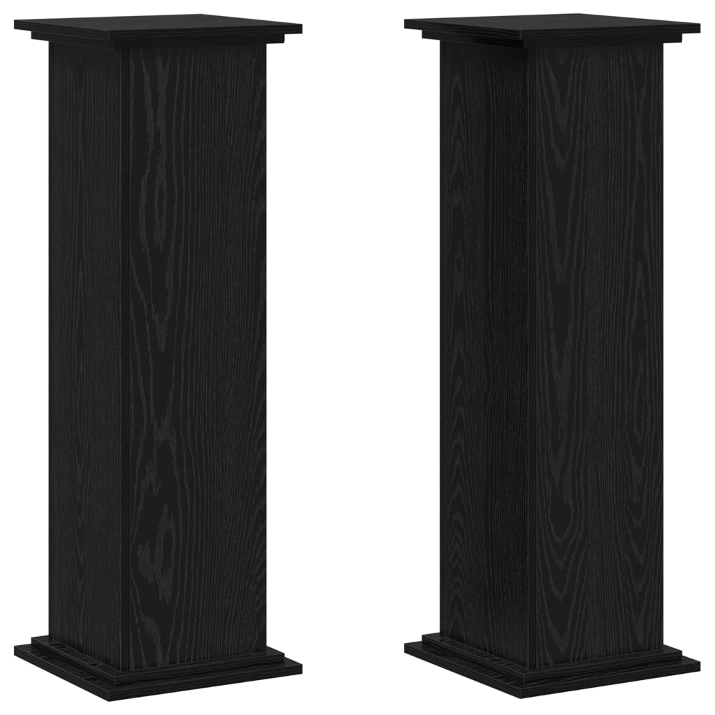 Supporto per Piante Quercia Nera 33x33x100 cm Legno Strutturato