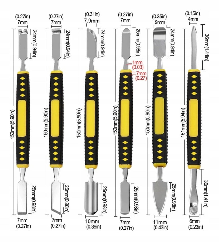 Set di Strumenti per Saldatura 12 in 1 – Costruzione a Doppia Faccia, Materiale Metallico | Precisione e Durata